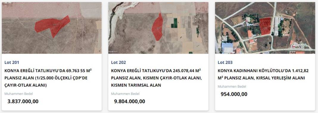 TOKİ, Konya’da 56 bin liraya arsa satacak 14